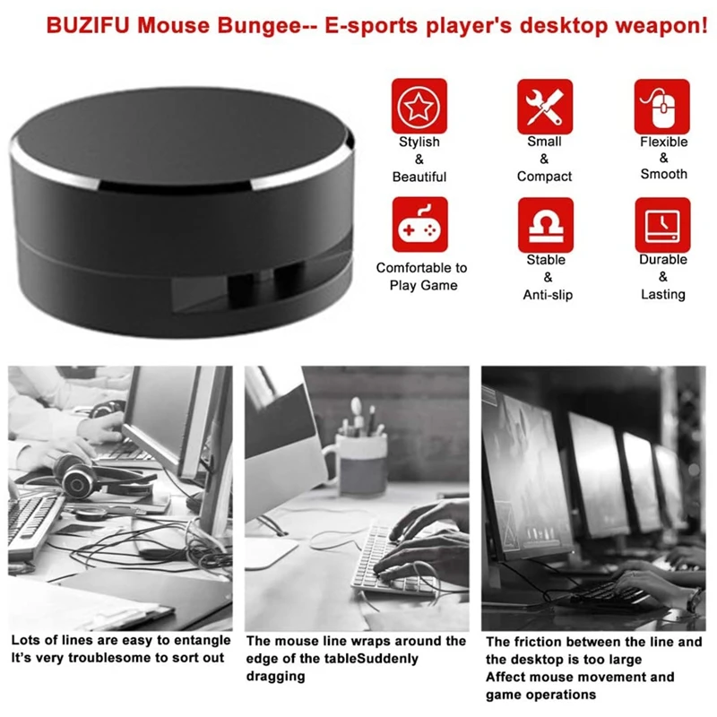 Банджи для мыши алюминиевый металлический зажим управления кабелем зарядного