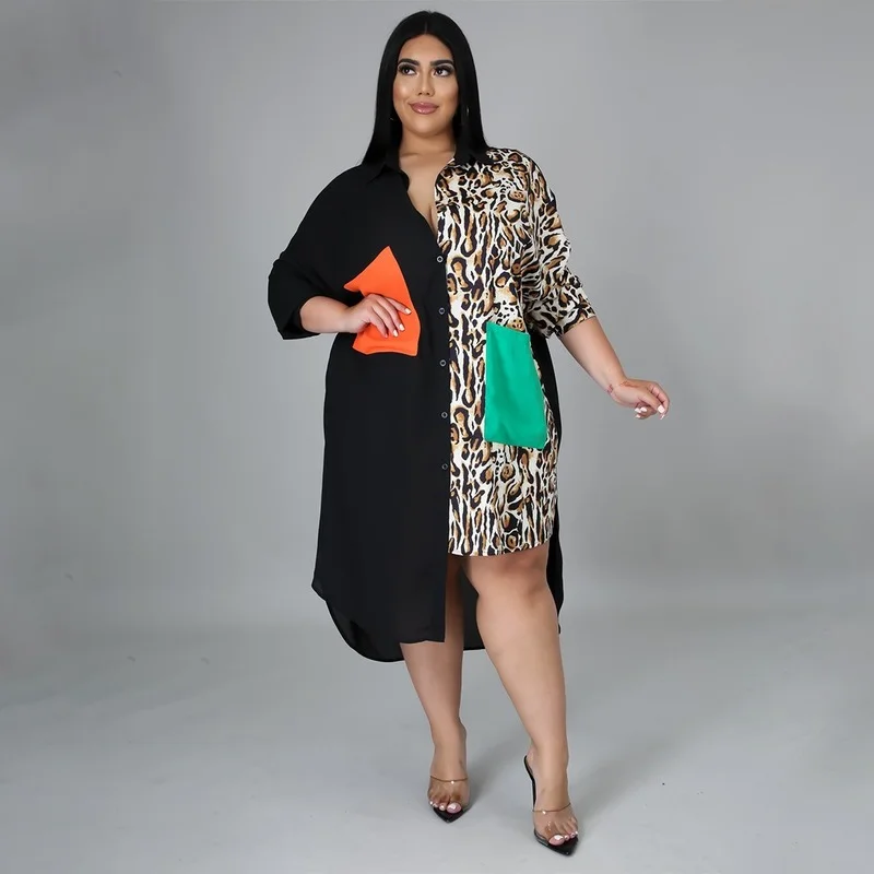 Женское платье рубашка в африканском стиле с асимметричным подолом|Африканская