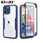 Чехол для iPhone 12, 11 Pro Max, XR, X, XS, 13, 7, 8 Plus, SE, противоударный, с полной защитой 360