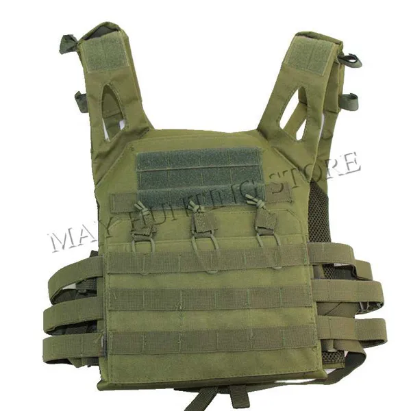 Тактический Molle JPC жилет камуфляж пластина Перевозчик патронов нагрудная установка жилет Охота страйкбол открытый боевой Пейнтбол CS бронежилет - Цвет: Green
