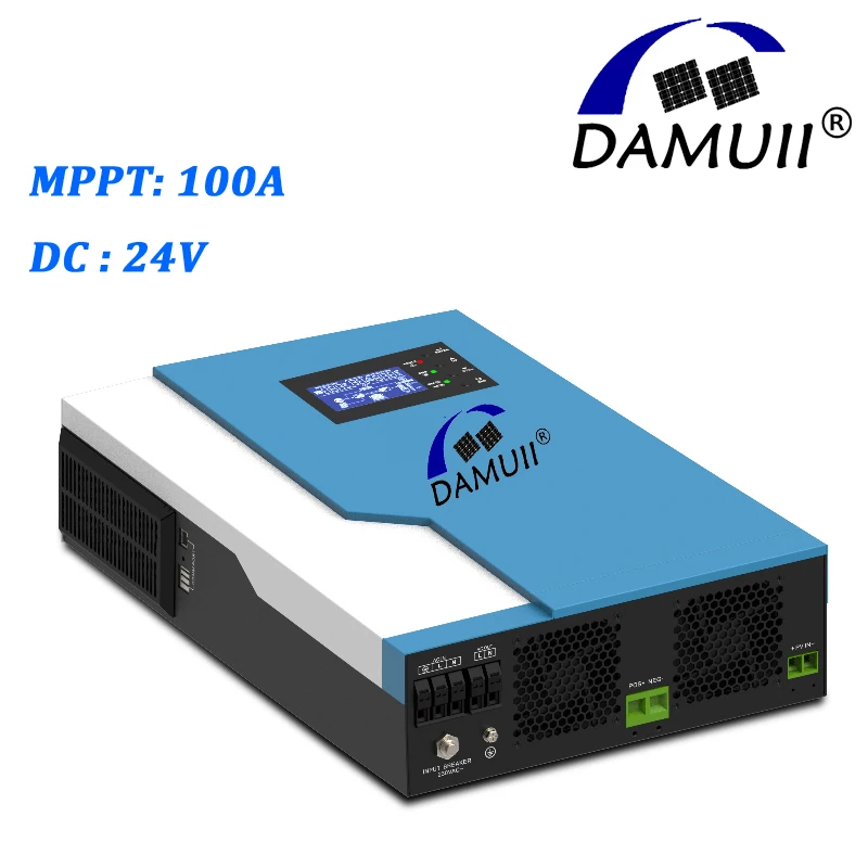 Гибридный солнечный инвертор DAMUII MPPT кВА ва А В-В постоянного тока вход PV В