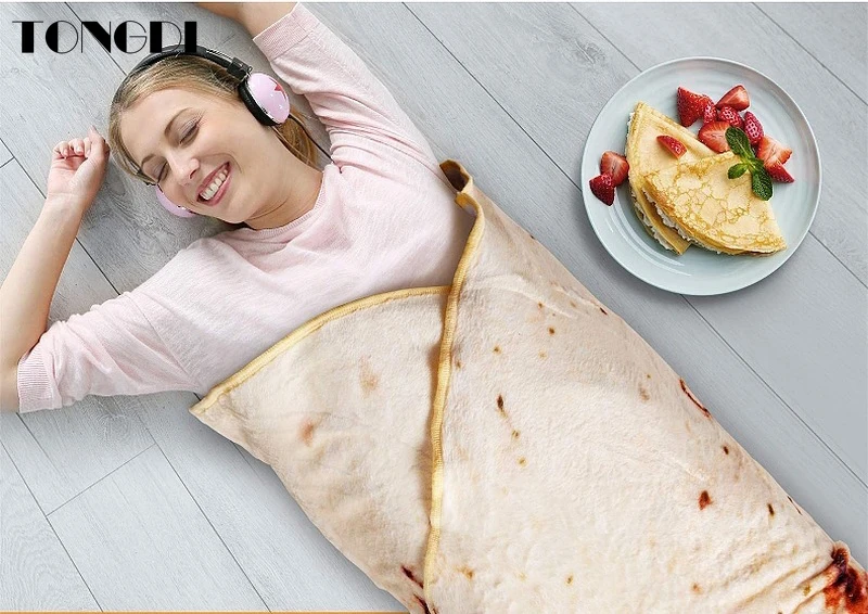 Постельное белье TONGDI 3D милое фланелевое одеяло для торта фруктов кукурузы