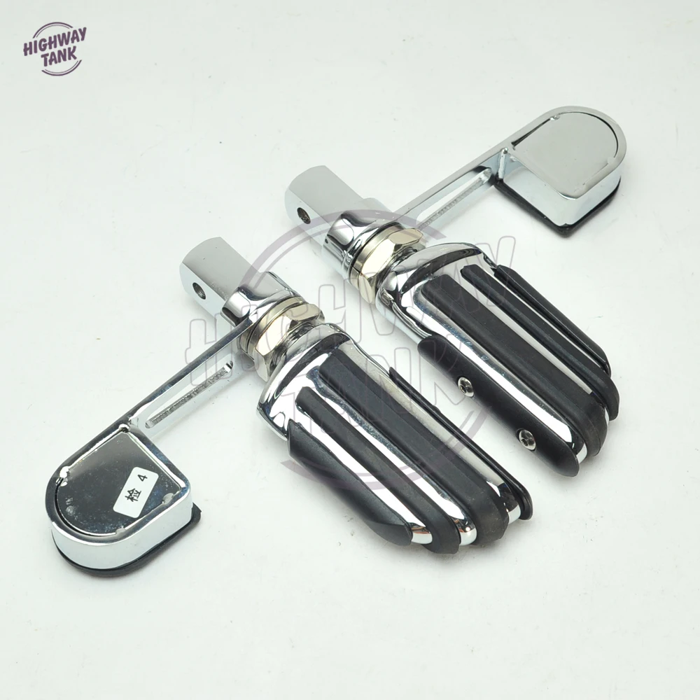 Хромированные мотоциклетные подножки для ног пятка стремя мотор чехол Honda VTX 1300