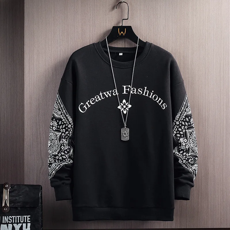 

Свитер с длинным рукавом, футболка с принтом, Осеннее Мужское пальто, толстовка