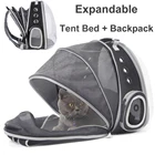 Расширяемый Рюкзак-переноска для кошек, портативный рюкзак для путешествий с щенками на открытом воздухе, транспортер, конвейерная сумка для кошек, товары для домашних животных