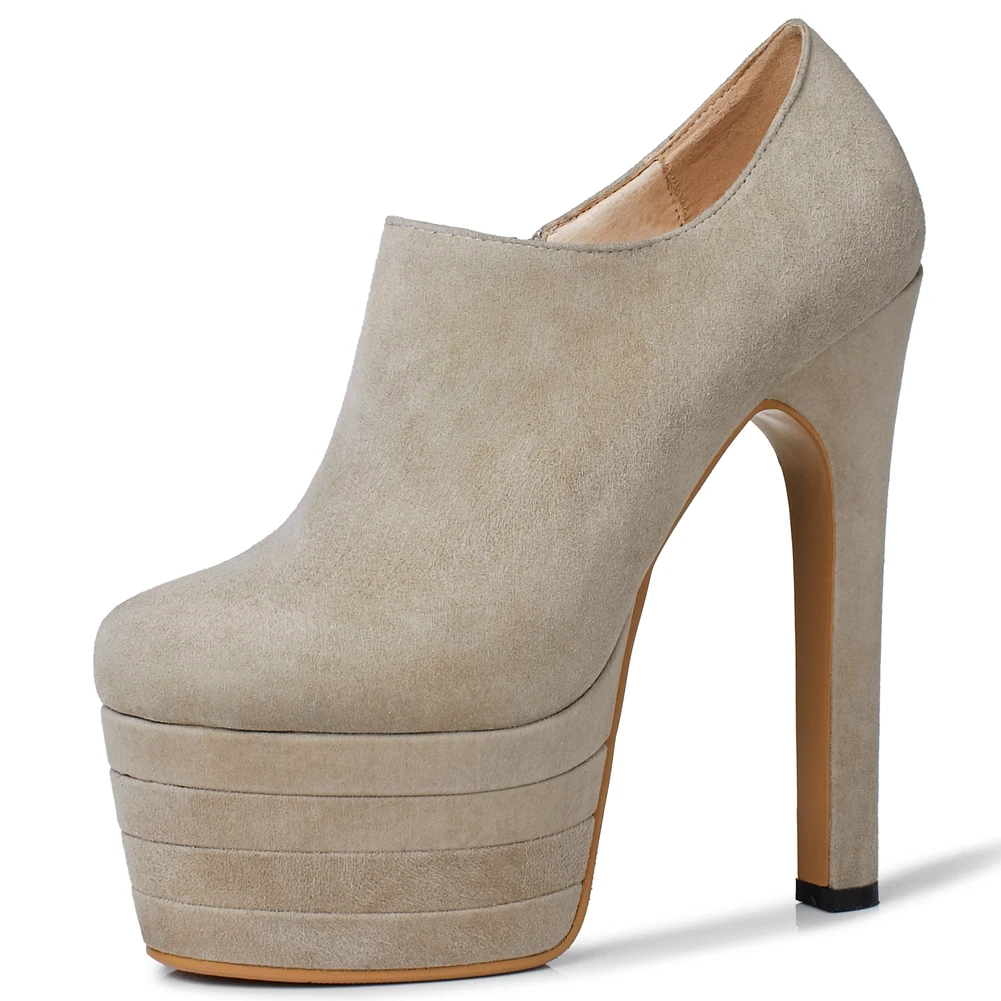 

SARAIRIS New Fashion Female Office Concise Pumps 2021 Spring Pumps Women Platform Spike High Heels Zipper Shallow Shoes Woman