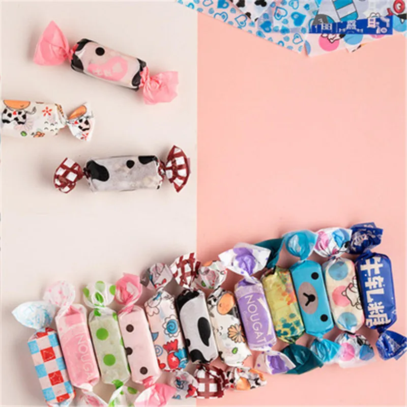 

200PCS Nougat Packaging Papers Candy Cookie Oilpaper Food Wrapper Papers Baking Wax Paper Candy Paper Sheets