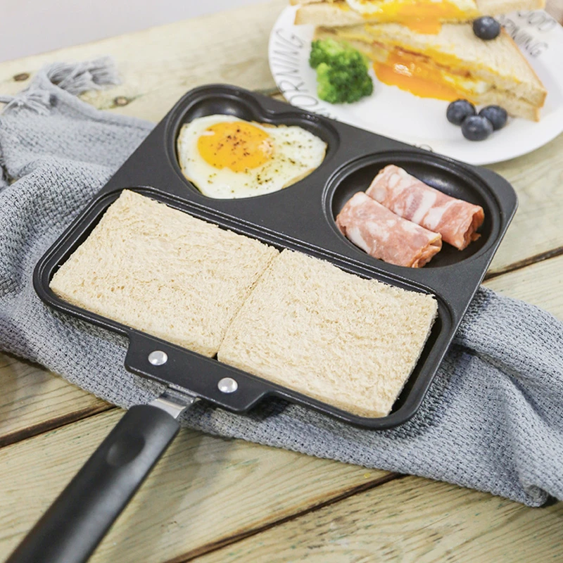 Многофункциональная пористая сковорода для завтрака с плоским дном