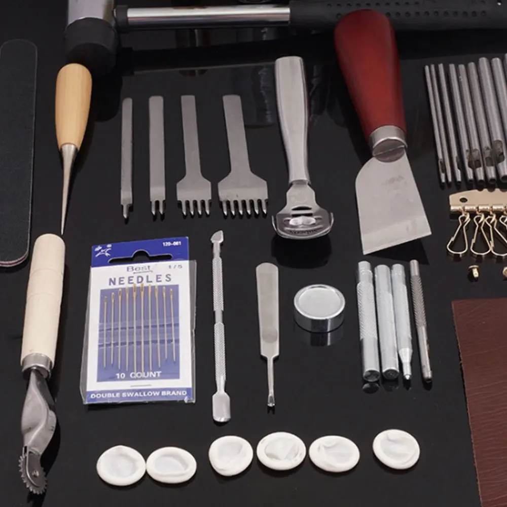 

1 Set/61PCS Sewing Kit DIY Leather Tools Craft Tool Sewing Accessories for Home Shop