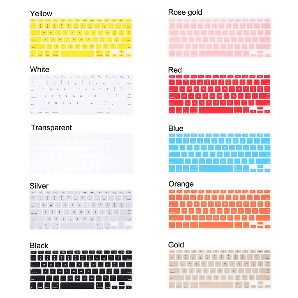 

Silicone Keyboard Cover For Apple Macbook Pro Air 13" 15" 17" A1369 A1466 A1425 A1502 A1398 A1278 A1286 Computer Accessories