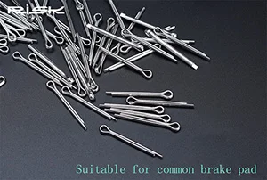 Risk велосипедная Дисковая тормозная колодка из нержавеющей стали Spilt Pin MTB