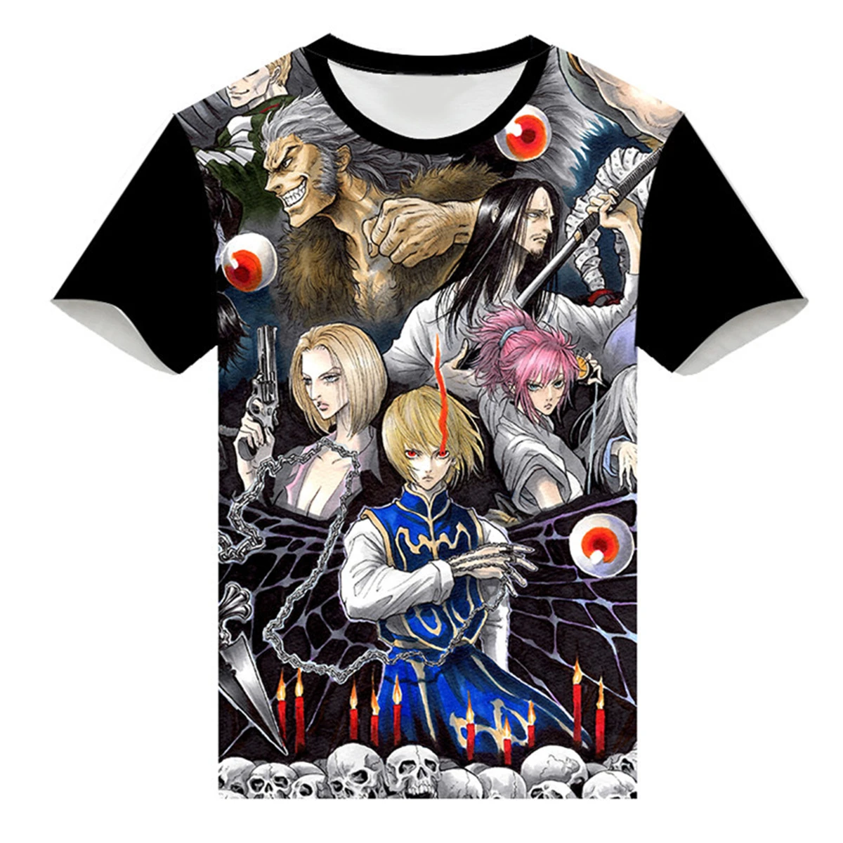 Аниме Hunter X Kurapika GON FREECSS Leorio Paladinight футболка Косплей Мужские Женские топы японский