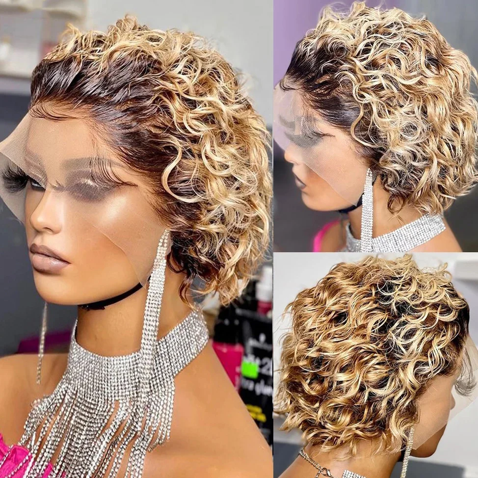 Парик с короткими вьющимися волосами фея парики из человеческих волос дешевый