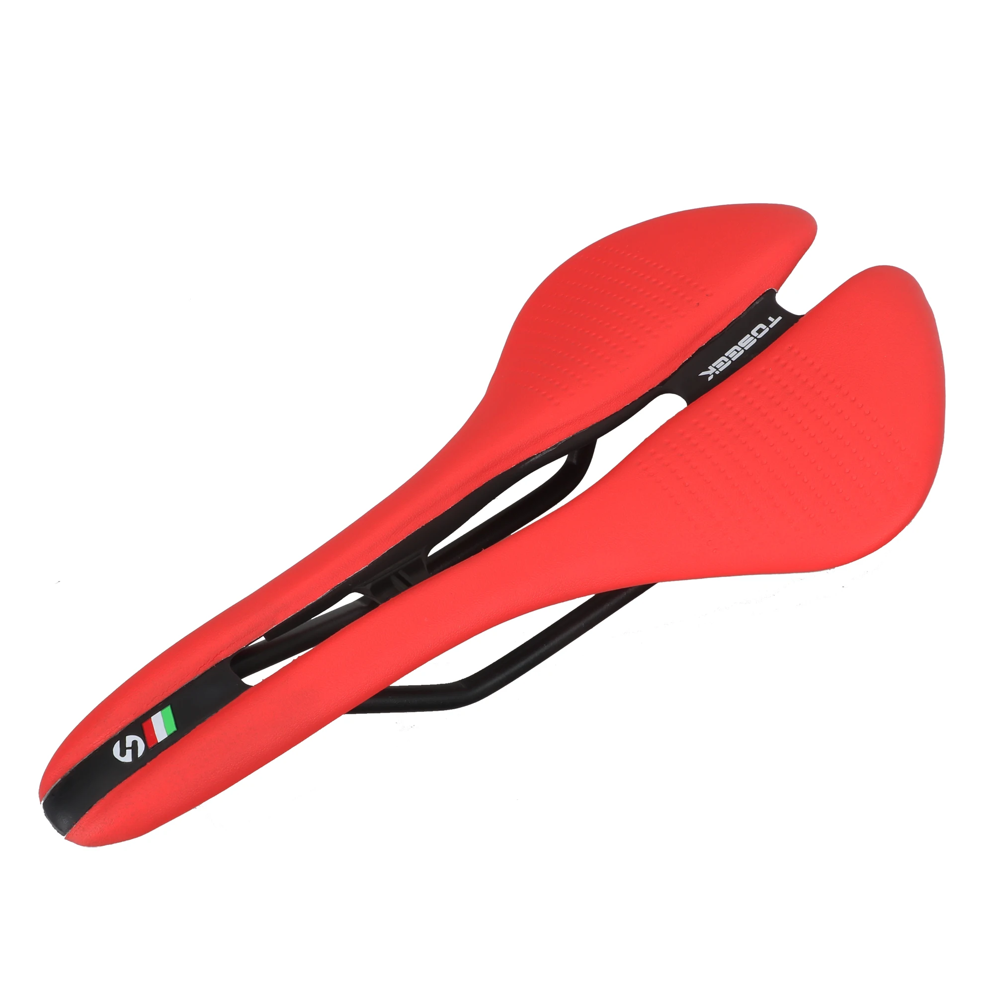 

TOSEEK Long-distance Leather Comfortable Ultra Light Road Mountain Bike Saddle Accessories Bicycle Seat