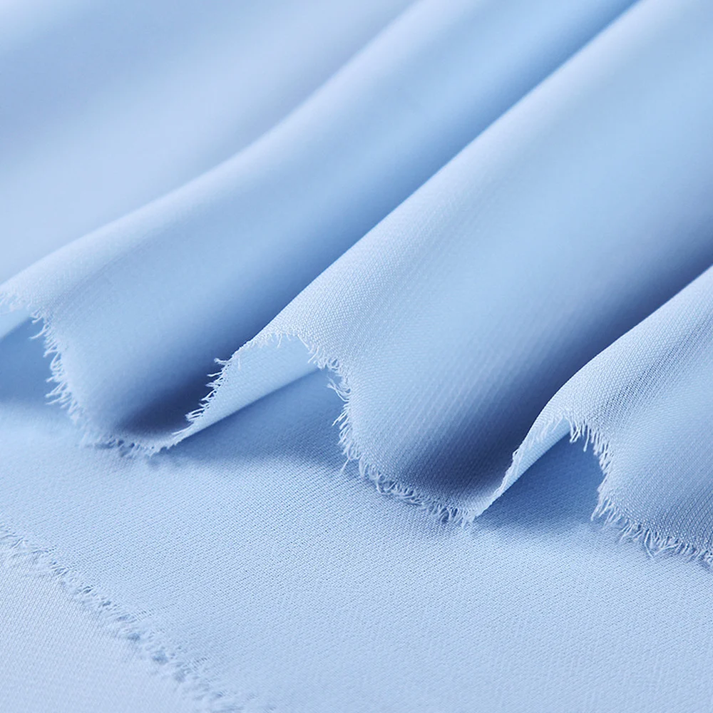 Шифоновая однотонная ткань 100D высокой плотности 100% полиэстер несколько цветов