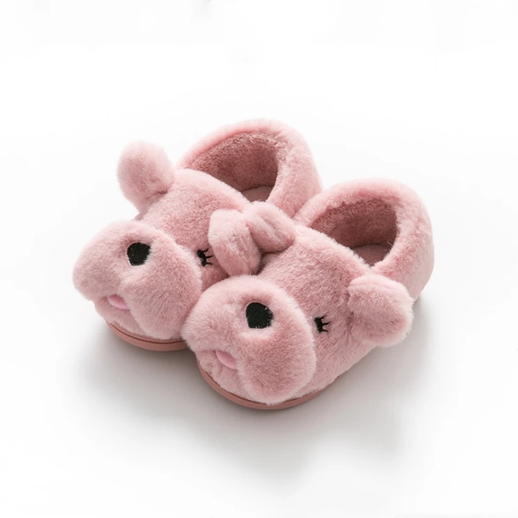 Детские хлопковые тапочки Детская домашняя обувь зимние домашние для маленьких