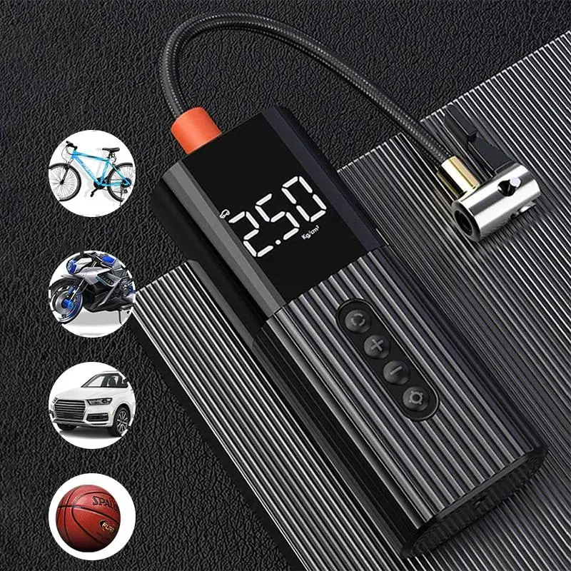 

Inflatable Pump Air Compressor Tyre Inflator Mini Portable Air Compressor Wire High Pressure Tire Air Pump for Car Bicycle Balls