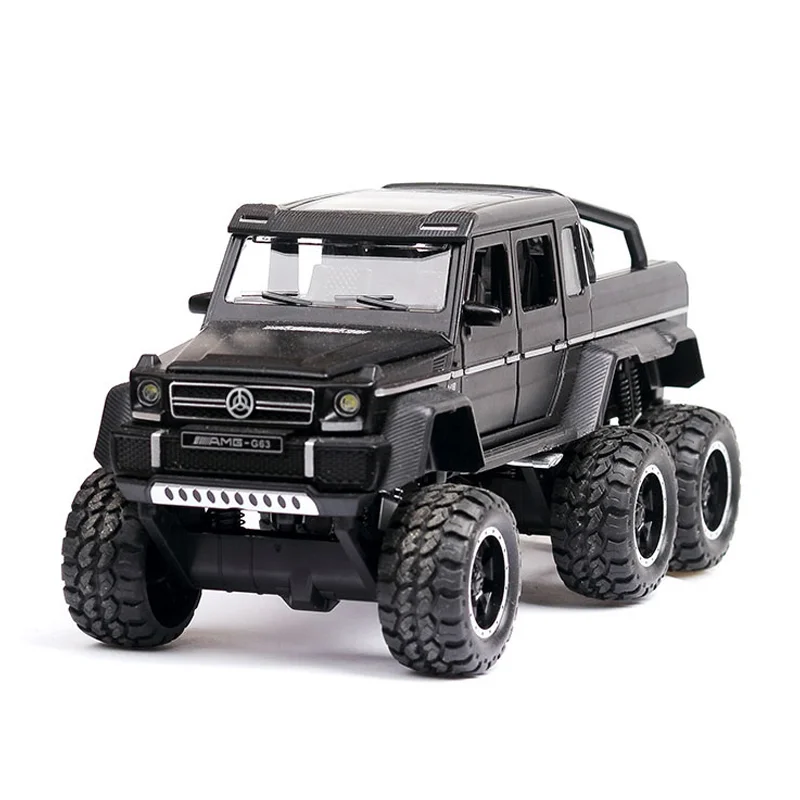 Black 6X6 1:28 литье под давлением FORD RAPTOR f150 SUV металлическая модель автомобиля игрушечные колеса сплав автомобиль звук и светильник оттягивающийся автомобиль мальчик малыш игрушки vw модель - Цвет: Black 6X6