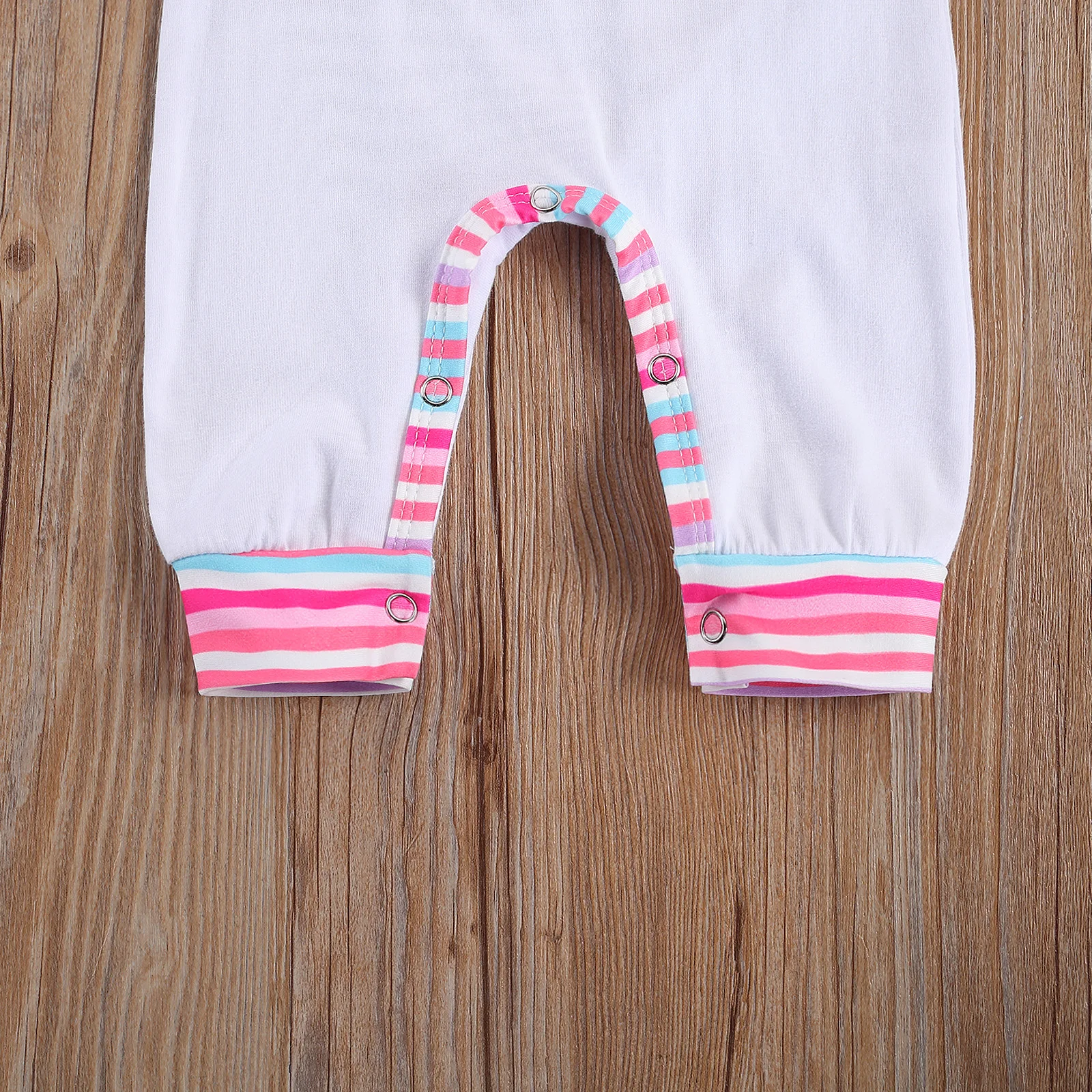 

Baby Girls Hooded Romper with Buttons, Deer Head Print Long Sleeve Jumpsuit for Spring, Autumn