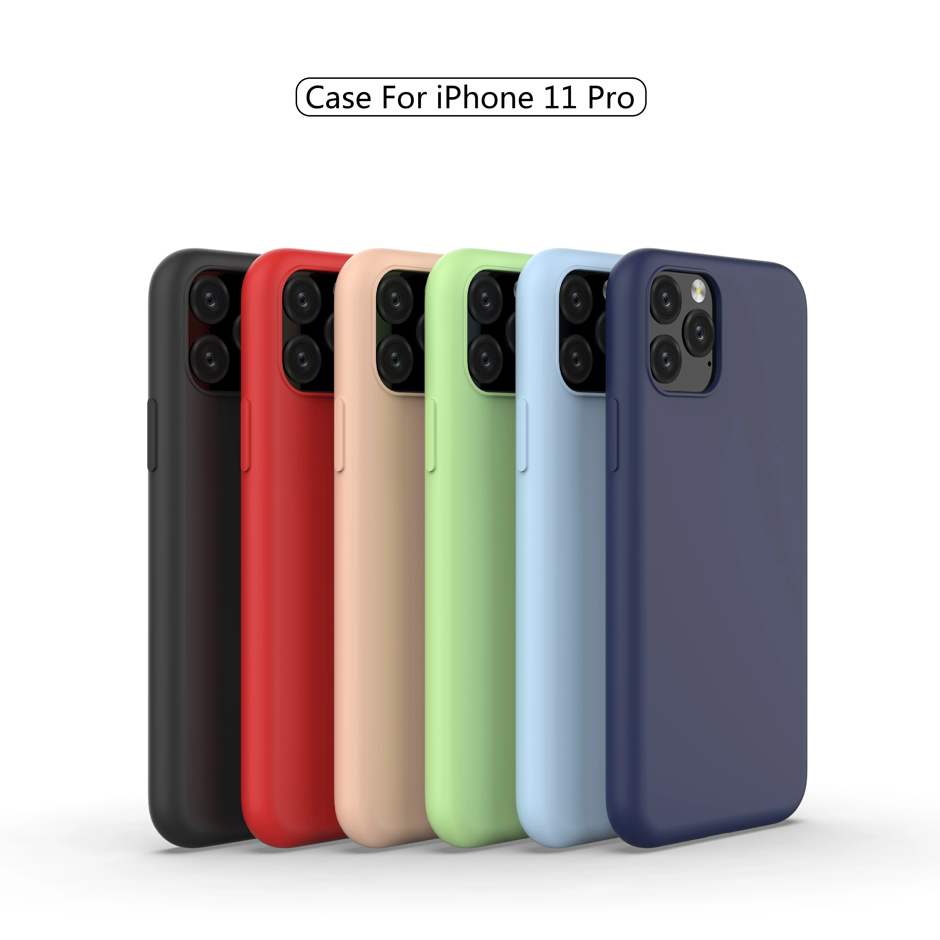 DATALAND liquid silicone phone case for iPhone11 MAX Pro 6 6S 7 8 Plus X XR XS Max smart soft silicon cases back cover Shell |