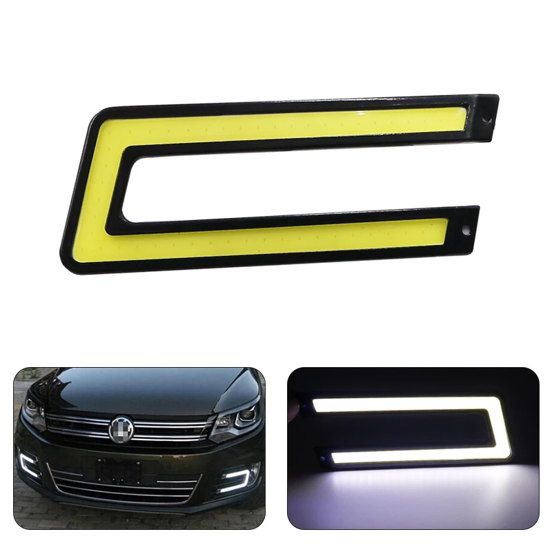 2 шт. автомобильный светильник источник дневные ходовые огни DRL COB Led