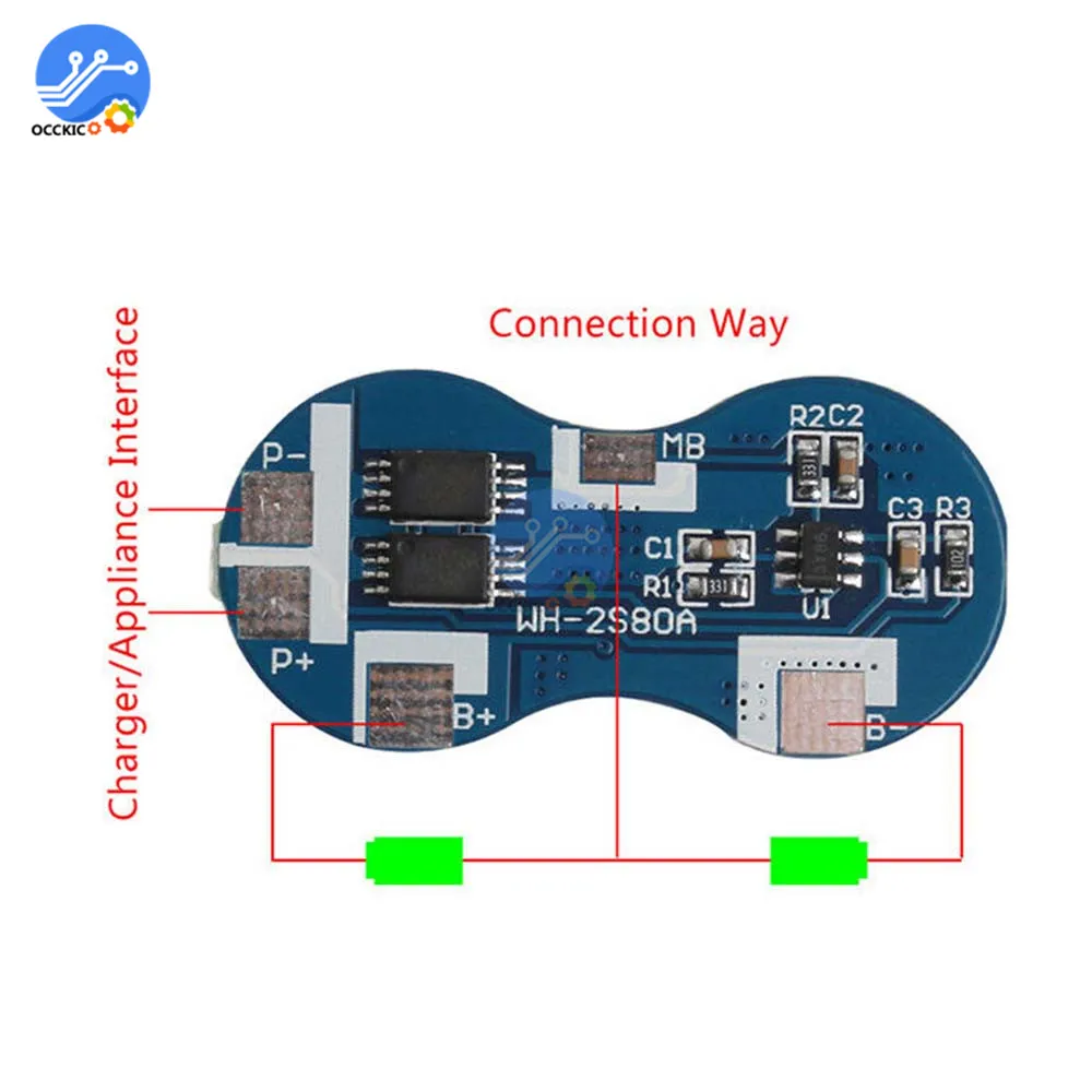 BMS 2S 4A 7 4 V 18650 Защитная плата зарядного устройства для литиевой батареи Smart PCB