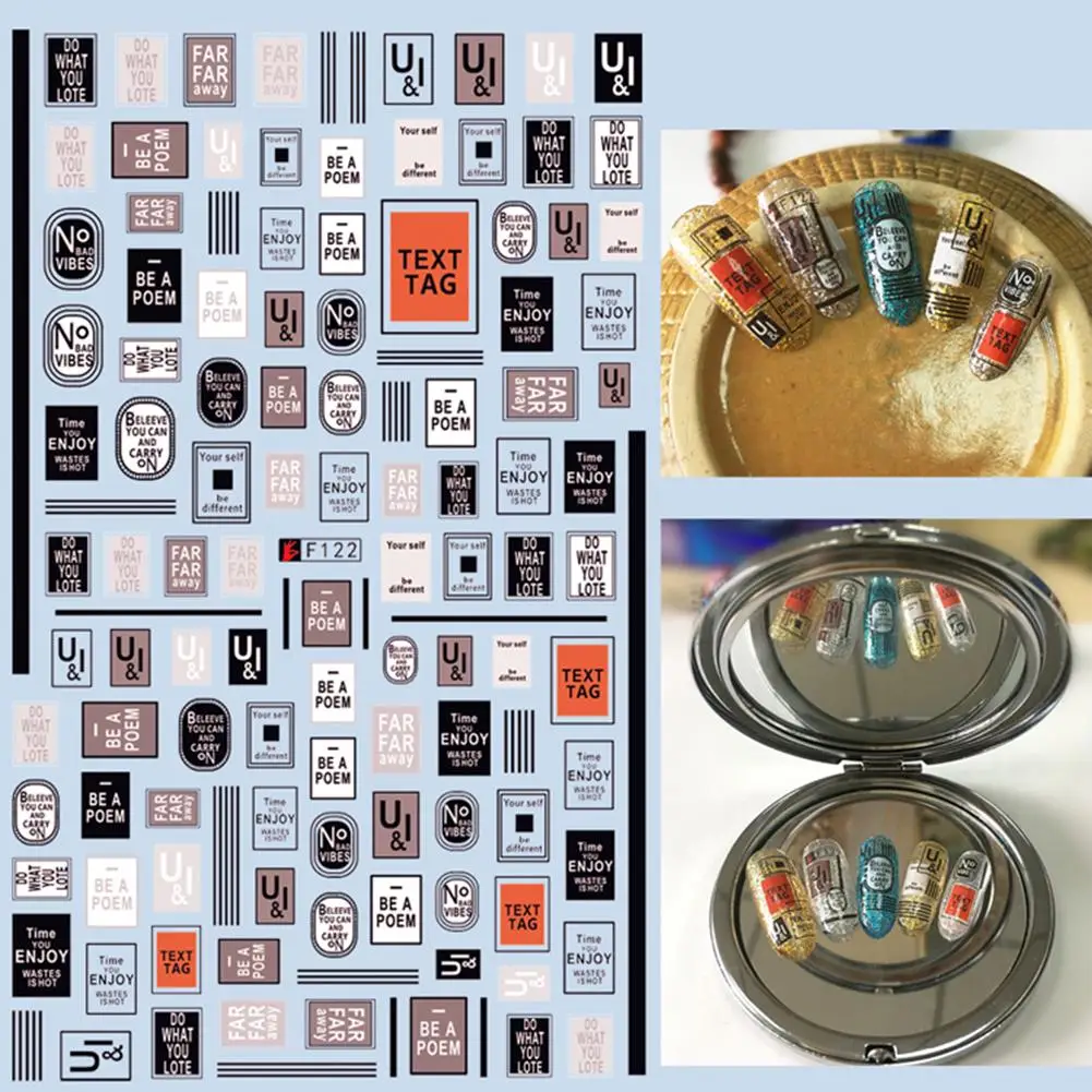 Новинка 2020 Лидер продаж 1 шт. наклеек для дизайна ногтей искусственные наклейки
