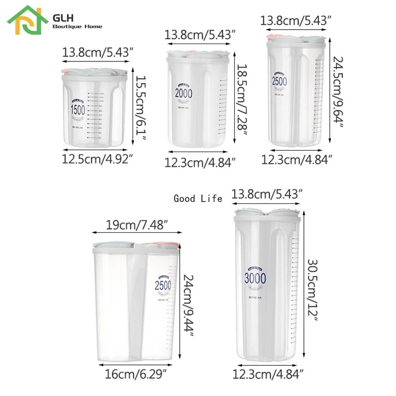 Контейнер для хранения продуктов крутящийся контейнер сухих риса муки | Дом и сад