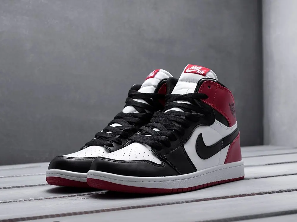 Кроссовки Nike Air Jordan 1 Черный Демисезон Мужской | Обувь
