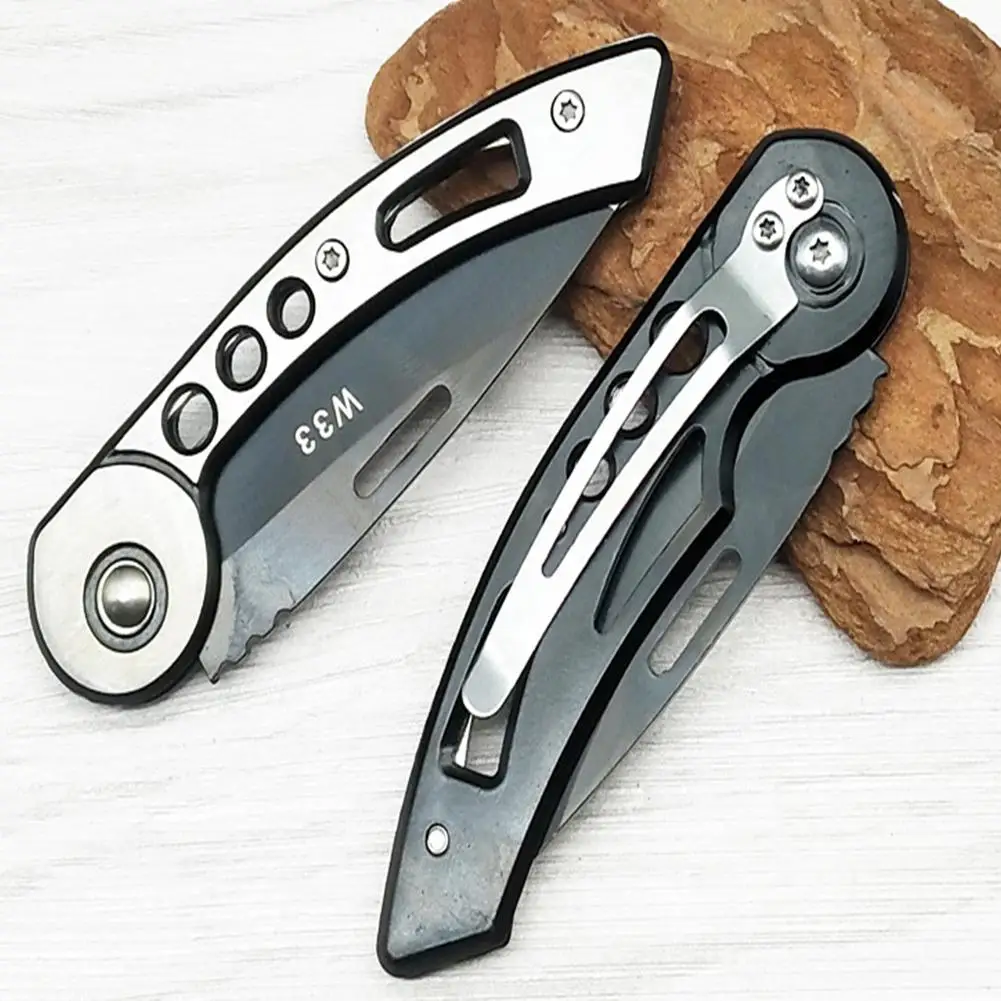 Мини стальной складной походный нож для выживания Многофункциональный Открытый