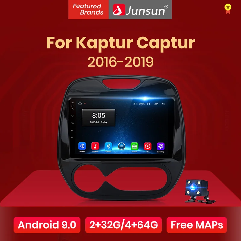 Junsun V1 2G + 32G Android 10 0 DSP для Renault Kaptur Captur 2016 2019 автомобильный Радио мультимедийный