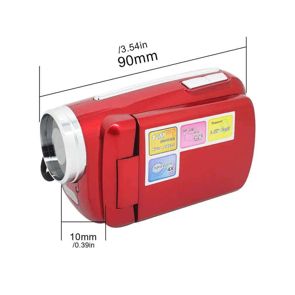Цифровая камера видеокамера портативная 4X цифровой зум-дисплей 16 миллионов