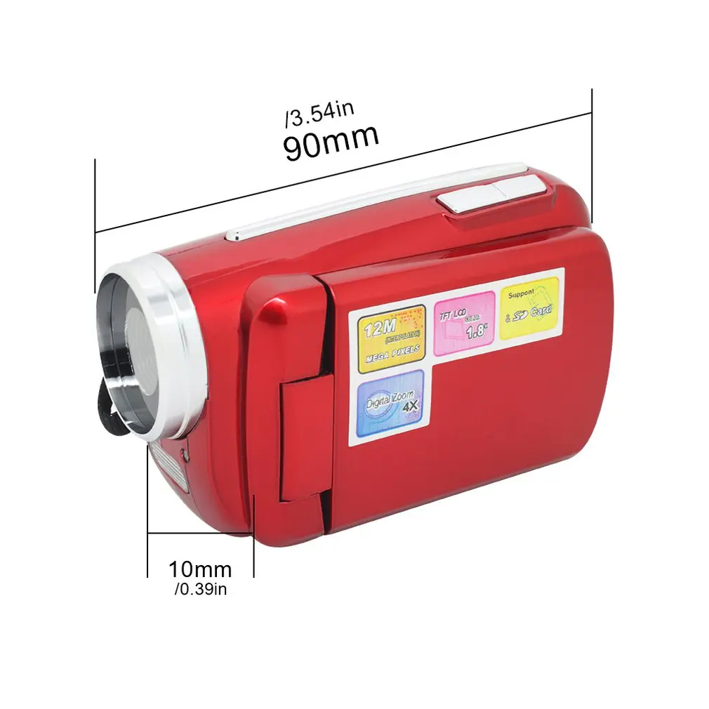 Цифровая камера видеокамера портативная 4X цифровой зум-дисплей 16