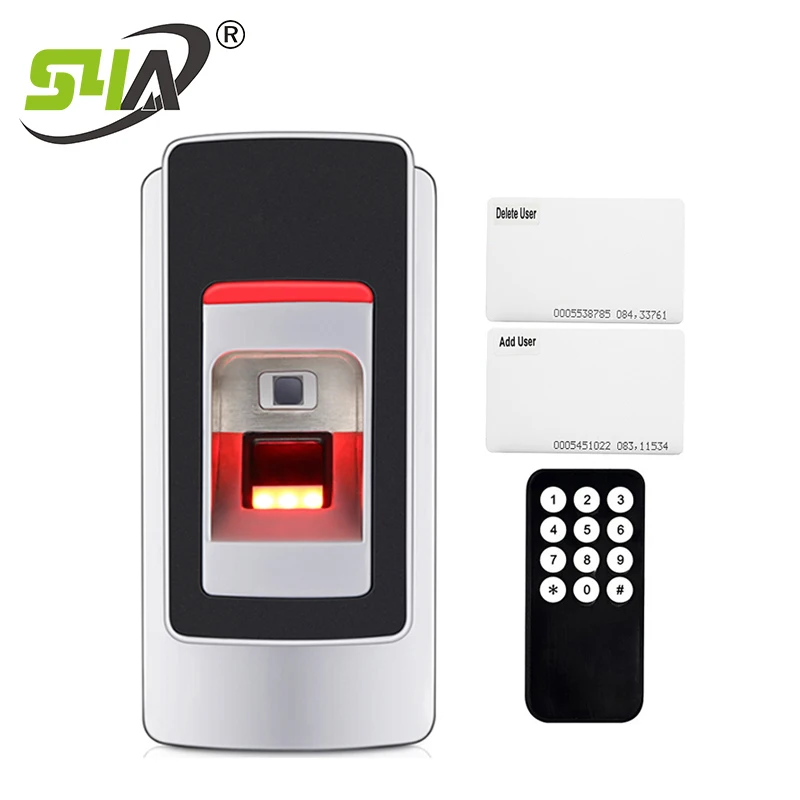 F4 IP68 водонепроницаемая система контроля доступа по отпечаткам пальцев Rfid Контроль доступа Лер Wiegand 26 считыватель отпечатков пальцев антивандальный Открыватель двери - Цвет: F4
