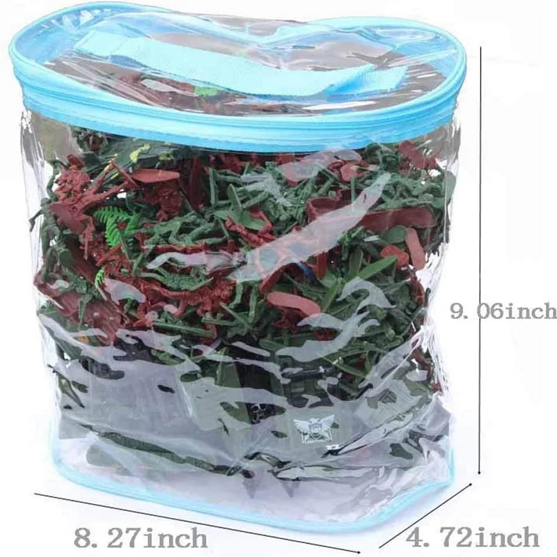 Bucket 307 pieces / component plastic civil war men's toy soldiers combined action Figurine storage room template handbag | Игрушки и
