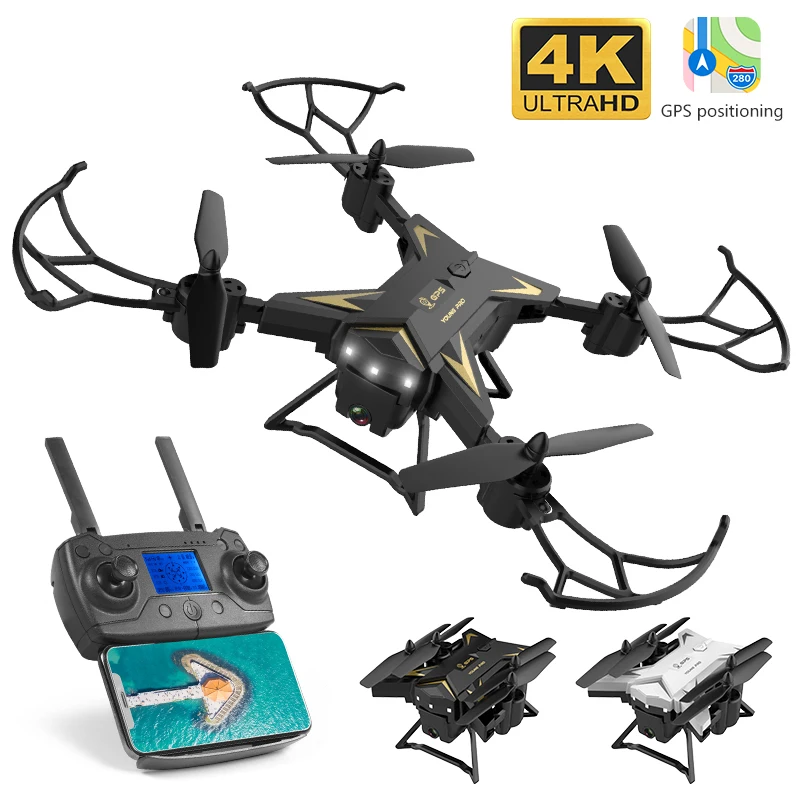 Дрон с GPS KY601G 4k HD Wi Fi FPV 20 минут полета Квадрокоптер дистанционным управлением 2 км