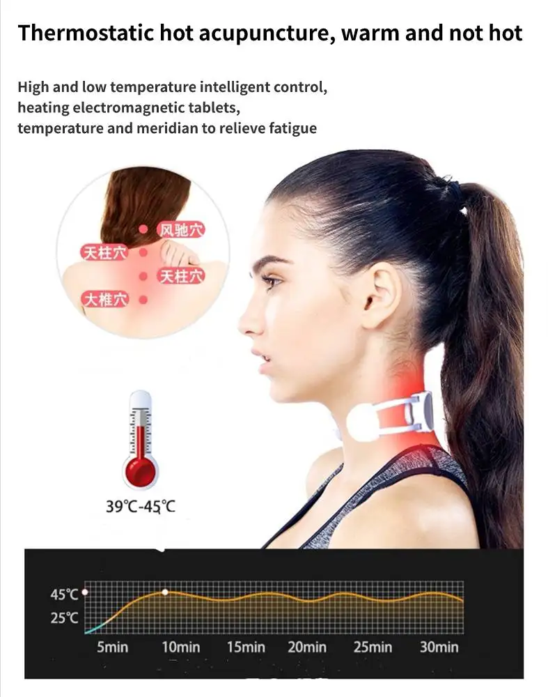 Электрический импульсный массажер для шеи шейного позвонка многомерное