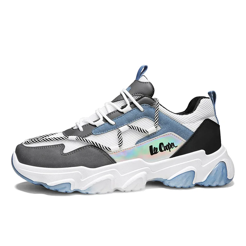 

Men's Lace-up Shoes Dad Shoes 2021 Spring New Breathable Flying Woven Running Shoes Clunky Sneaker Trend Outdoor Sneakers Man