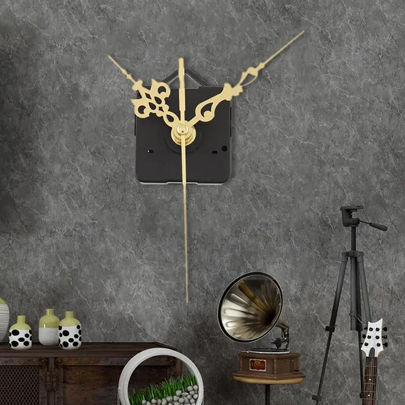

Handmade Wall Arts Mural Making 1 Set DIY Tools Quartz Clock Parts Silent with Gold Hands Silence Clock Decal Quiet Repair