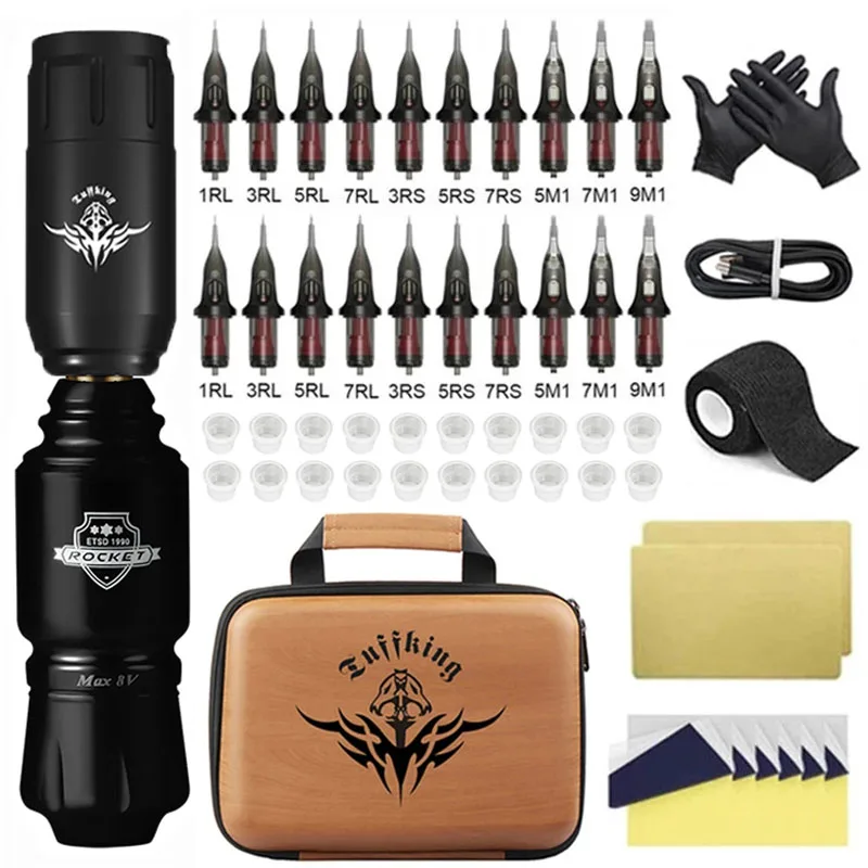 Набор мини-тату-машинки Rocket с японским мотором набор беспроводных тату-машинок RCA