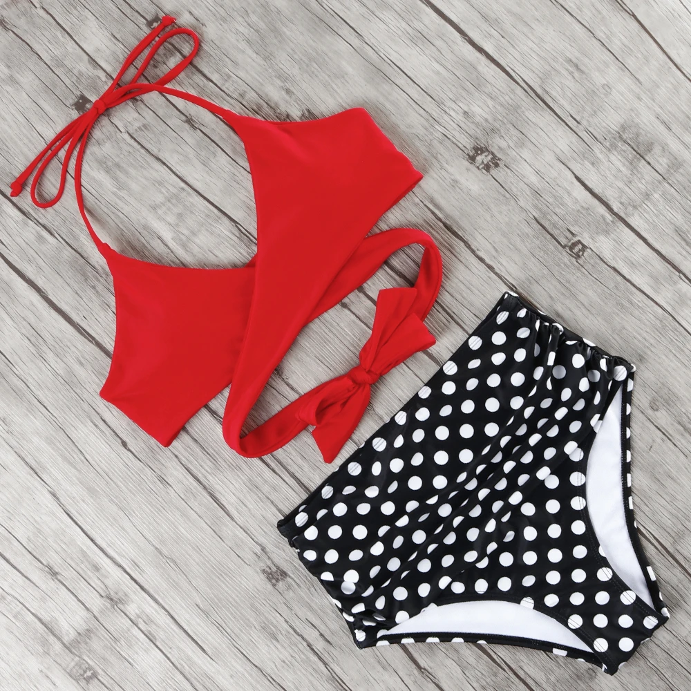 Перекрестный Бандаж бикини пуш ап 2021 купальник женский сексуальный Холтер