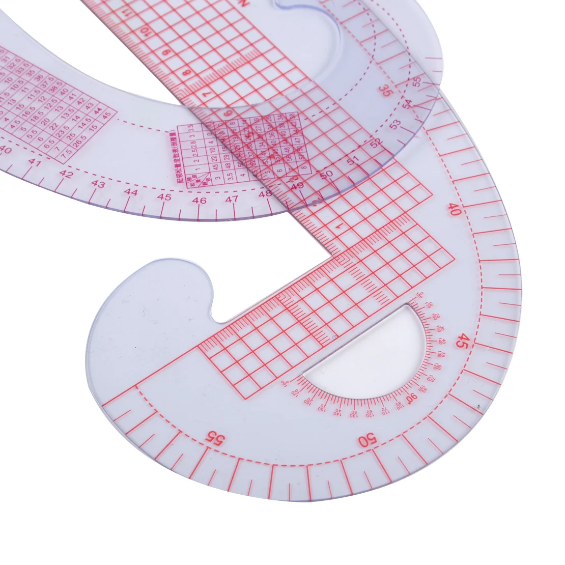 5 шт./компл. прозрачный мульти стиль Французский кривой Метрическая линейка