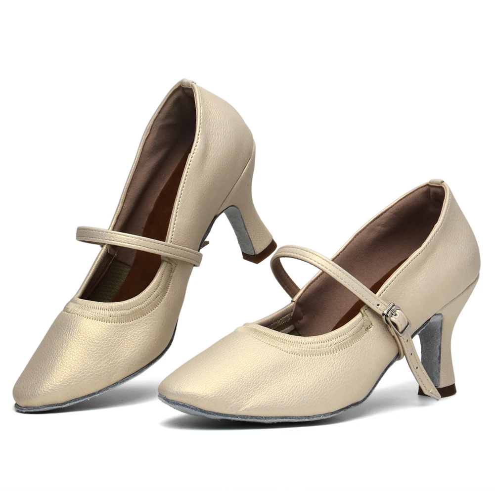 Hipposeus Latin Modern Salsa Tango Dance Shoes Soft Sole Sandal Ballroom Party Dancing ShoesWomen Dance-Shoes Girls High Heels