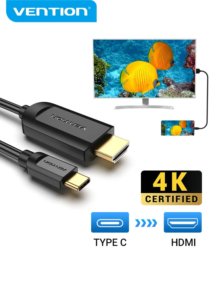 4K@60Hz Type C HDMI Thunderbolt Compatible avec MacBook Pro 2018/2017/2016 MacBook Air 2018 Kimwood Adaptateur USB C vers HDMI Galaxy S9/S8 etc. 
