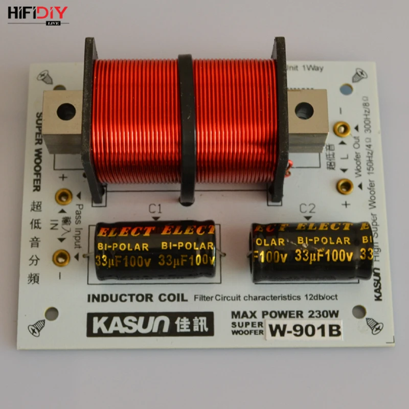 HIFIDIY LIVE-динамик 1 Way динамик (сабвуфер) Hi-Fi домашний бас-динамик s аудио кроссовер с