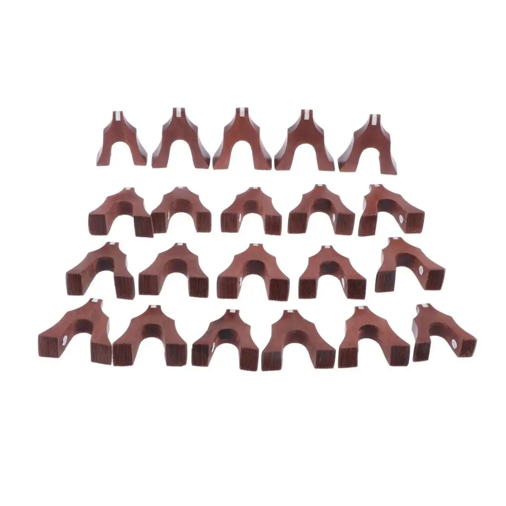 

Professional Wooden Guzheng Bridges Set Chinese Zither Accessories Redwood