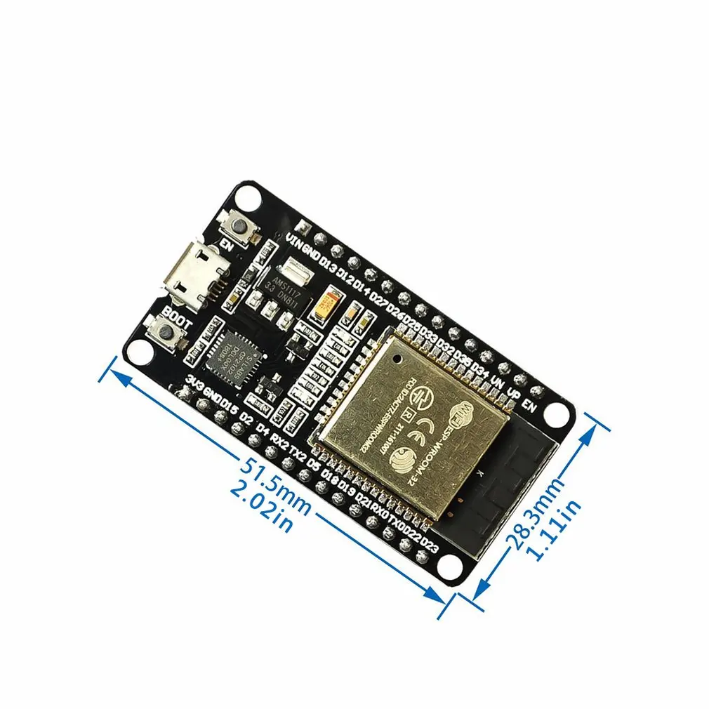 Wi-Fi          ESP-32   Micro USB dual core