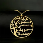 Подарочное ожерелье под заказ с 4 именами семьи, чокер с деревом жизни, ожерелье под заказ с различными именами в арабском стиле, золотые ювелирные изделия Kpop