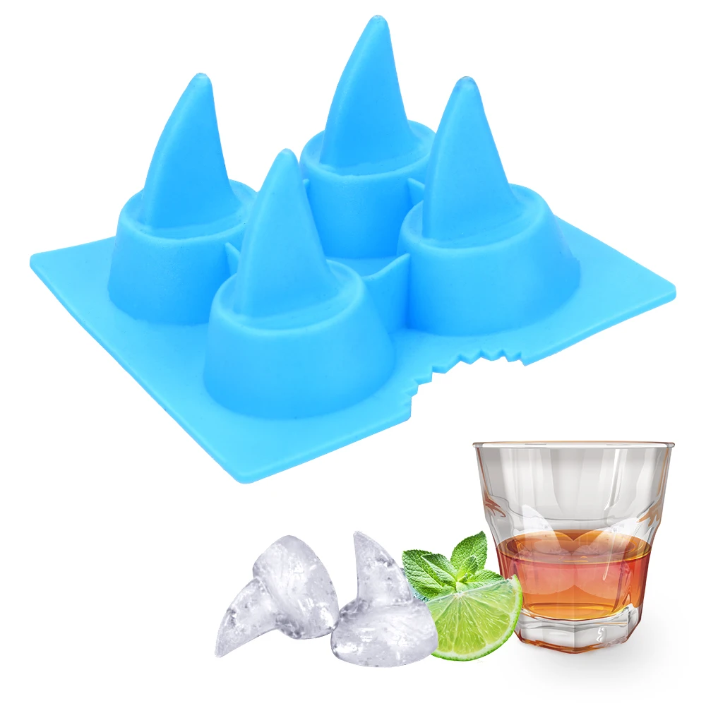 HOOMIN льда прессформы кубик лоток силиконовые формы виски вино коктейльное в форме