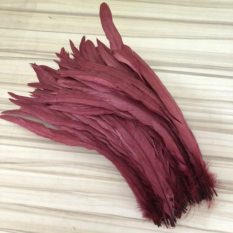 Оптовая продажа с фабрики 50 шт./лот петушиное хвостовое перо красочные 25 30 см (10 12